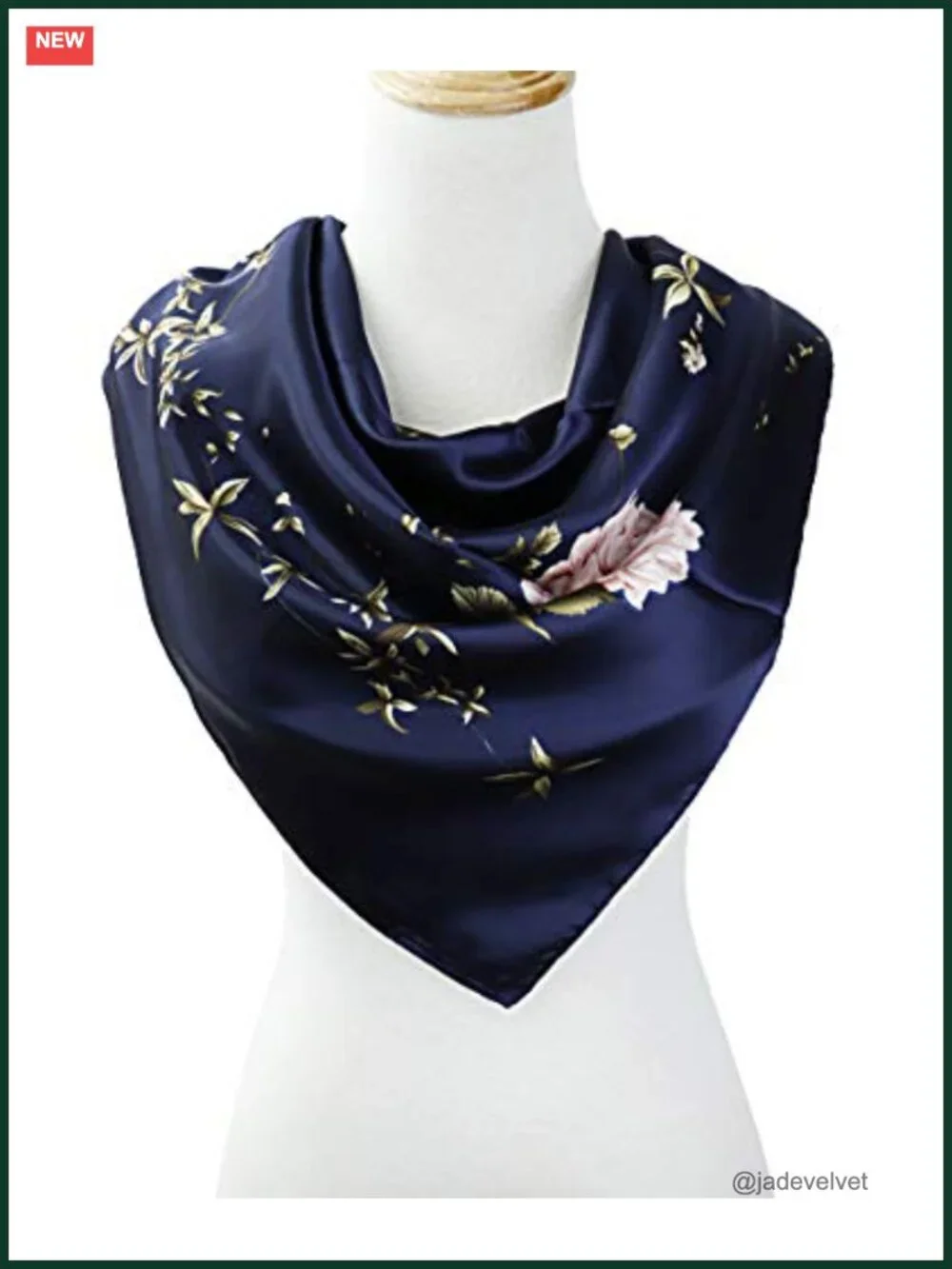 Satin Head Scarf for Women Silk Feel Square Bandana Hair Wrap 35x35